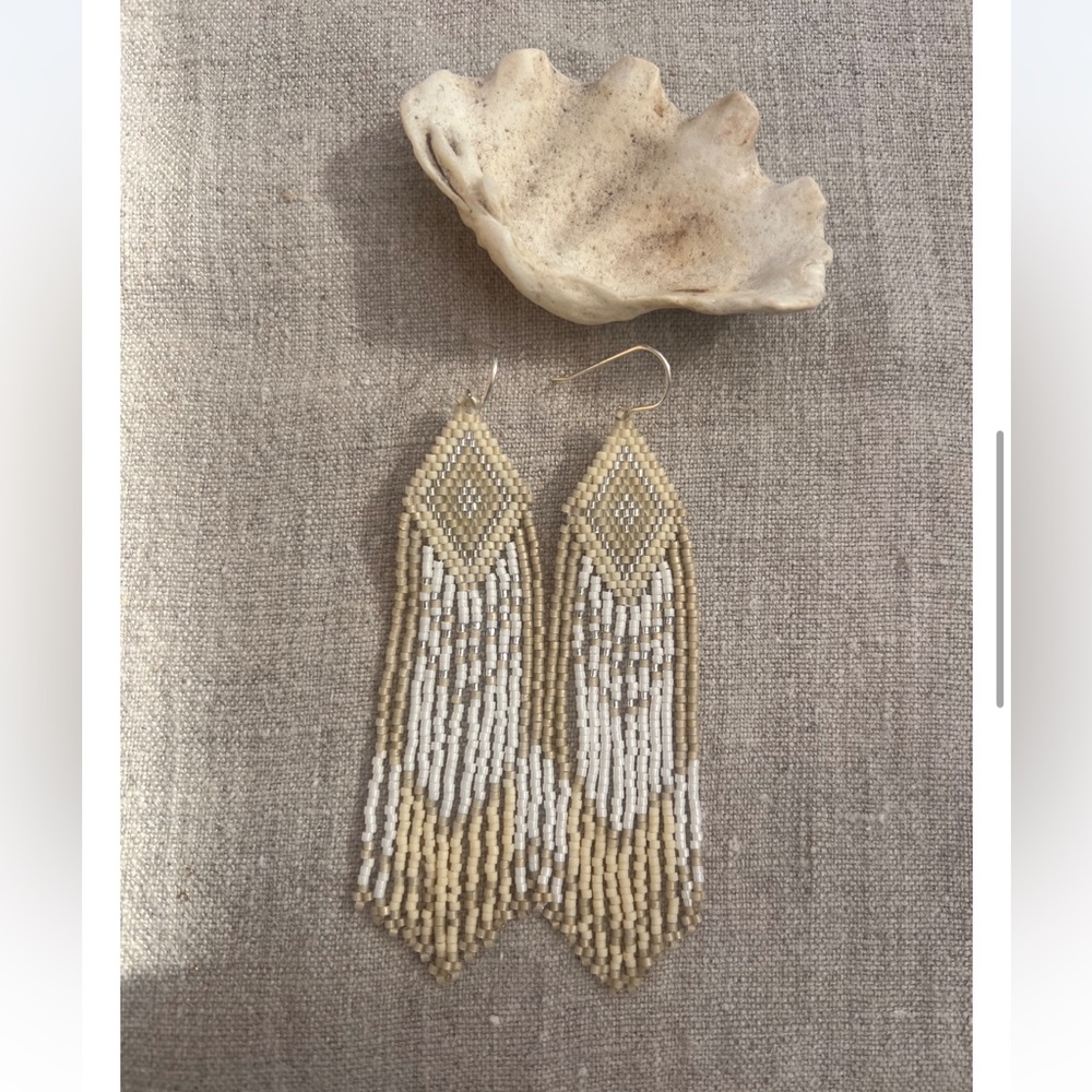 Angelic Handwoven Beaded Earrings